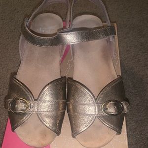 Gold Dansko sandal - Vanna Nappa, size 37 = 6.5
